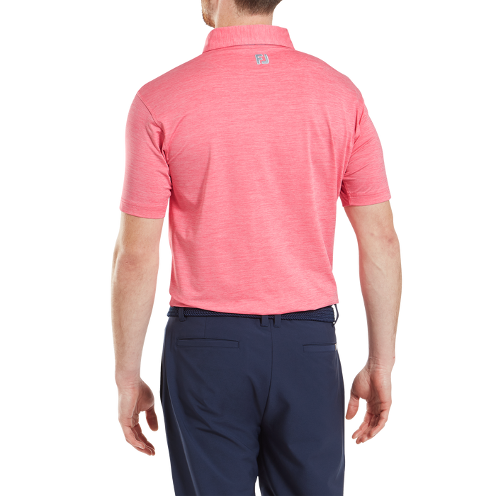 FootJoy Heather Lisle Golf Polo Shirt - Pink Lemonade