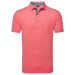 FootJoy Heather Lisle Golf Polo Shirt - Hibiscus