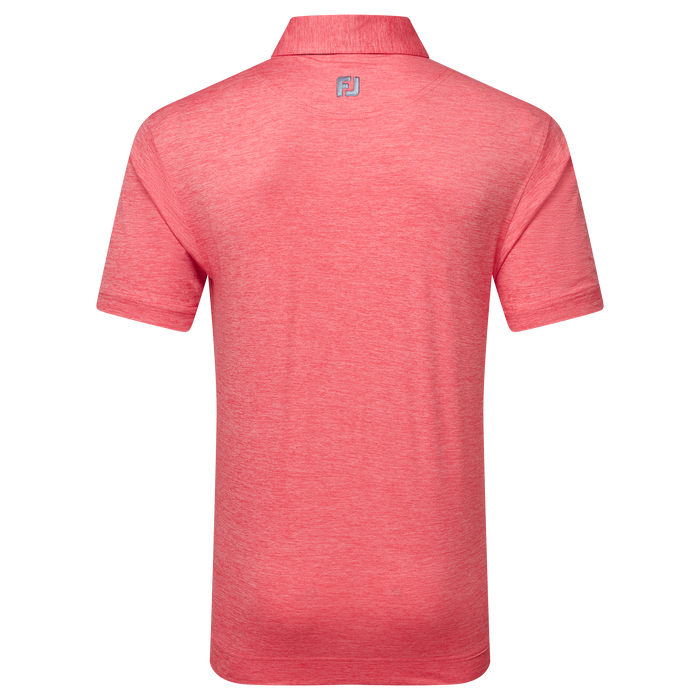 FootJoy Heather Lisle Golf Polo Shirt - Hibiscus