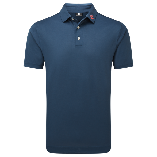 FootJoy Stretch Pique Solid Golf Shirt - Dark Denim