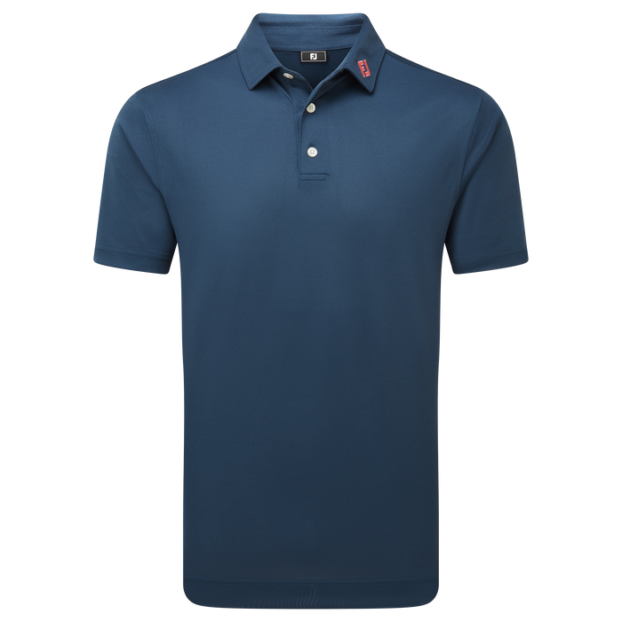 FootJoy Stretch Pique Solid Golf Shirt - Dark Denim