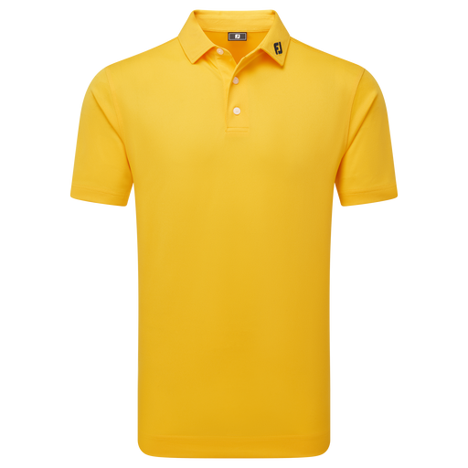 FootJoy Stretch Pique Solid Golf Shirt - Taxi