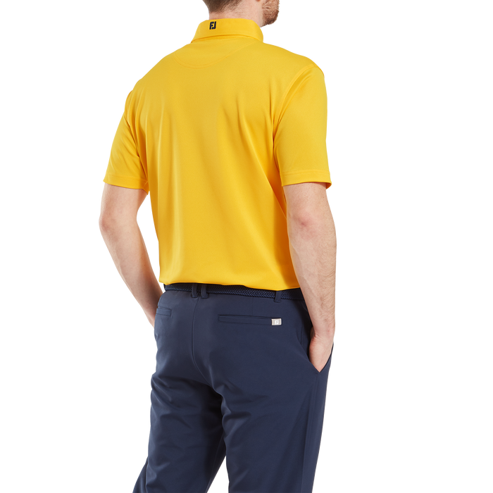 FootJoy Stretch Pique Solid Golf Shirt - Taxi