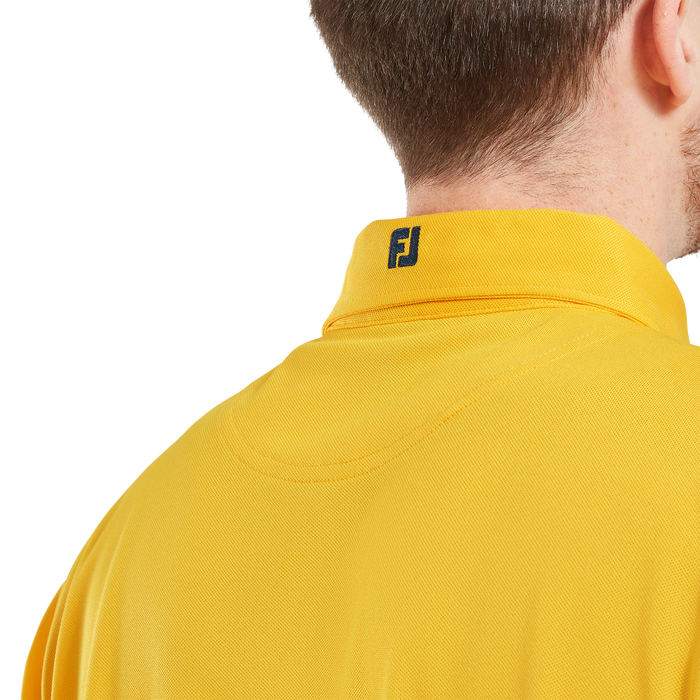 FootJoy Stretch Pique Solid Golf Shirt - Taxi