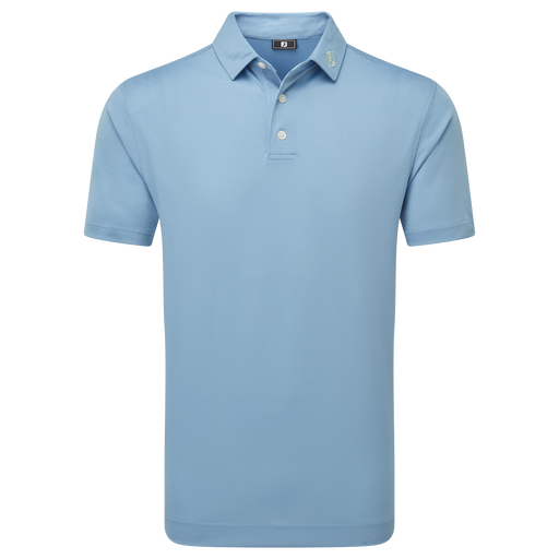 FootJoy Stretch Pique Solid Golf Shirt - Blue Jay