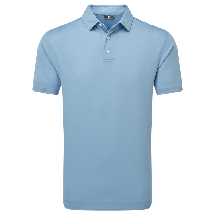 FootJoy Stretch Pique Solid Golf Shirt - Blue Jay