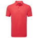 FootJoy Stretch Pique Solid Golf Shirt - Hibiscus