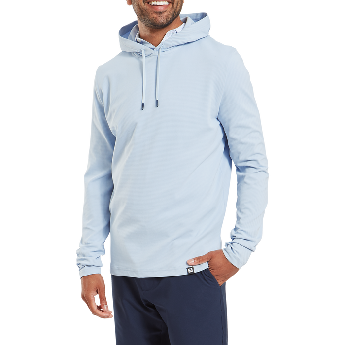 FootJoy Ottoman Jacquard Golf Hoodie - Skyway