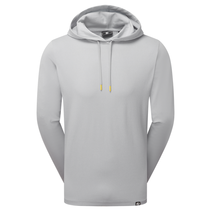 FootJoy Ottoman Jacquard Men's Golf Hoodie - Grey