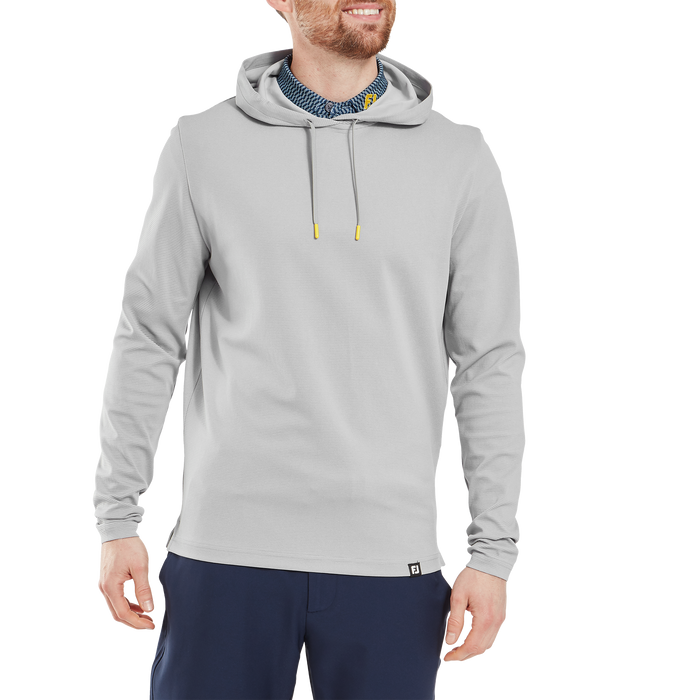 FootJoy Ottoman Jacquard Men's Golf Hoodie - Grey