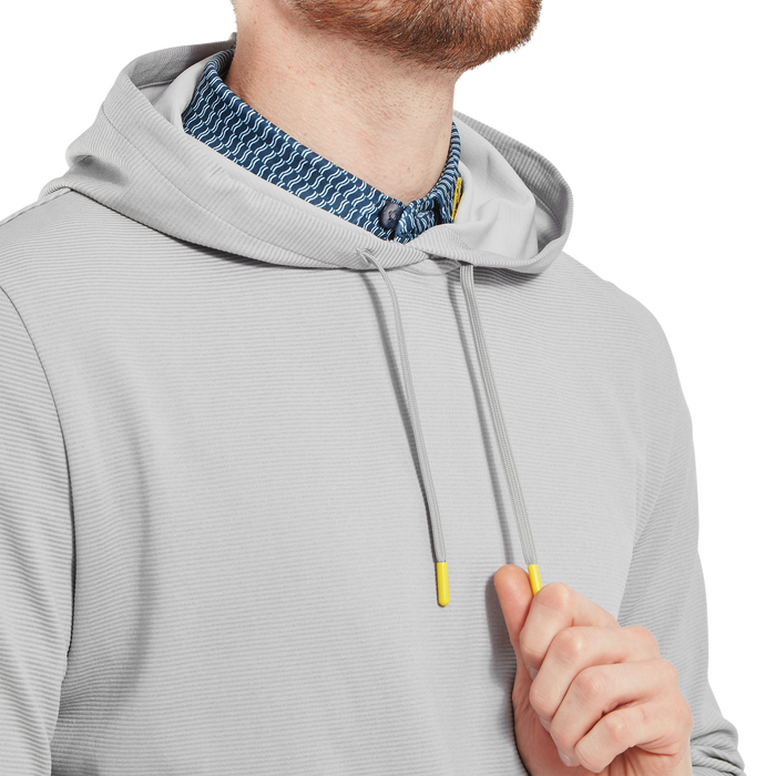 FootJoy Ottoman Jacquard Men's Golf Hoodie - Grey