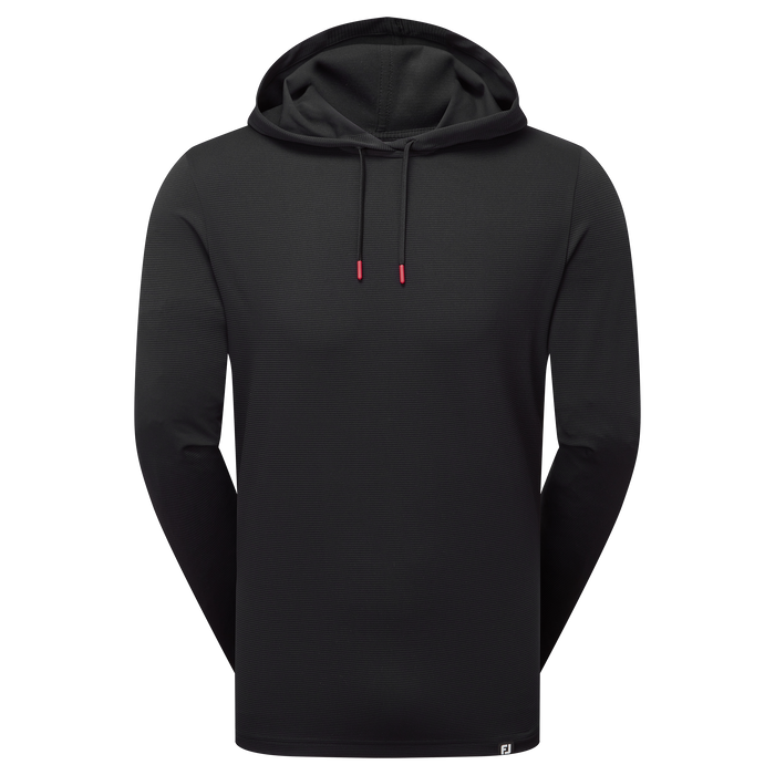 FootJoy Ottoman Jacquard Men's Golf Hoodie - Black