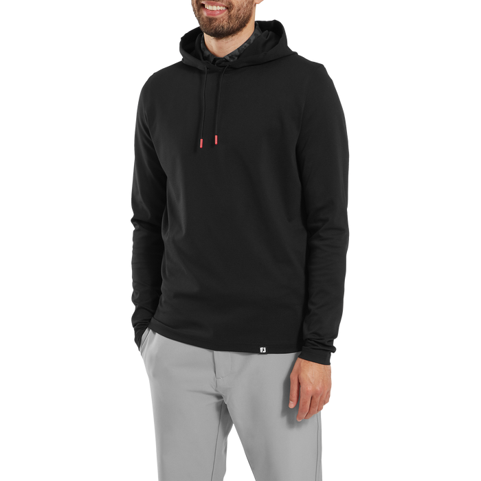 FootJoy Ottoman Jacquard Men's Golf Hoodie - Black