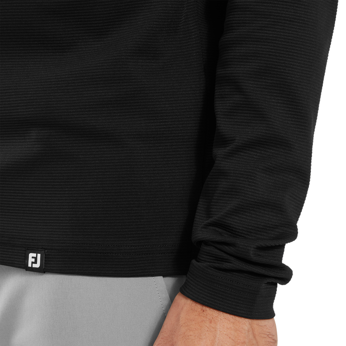 FootJoy Ottoman Jacquard Men's Golf Hoodie - Black