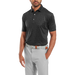 FootJoy Painted Floral Lisle Golf Polo Shirt - Black