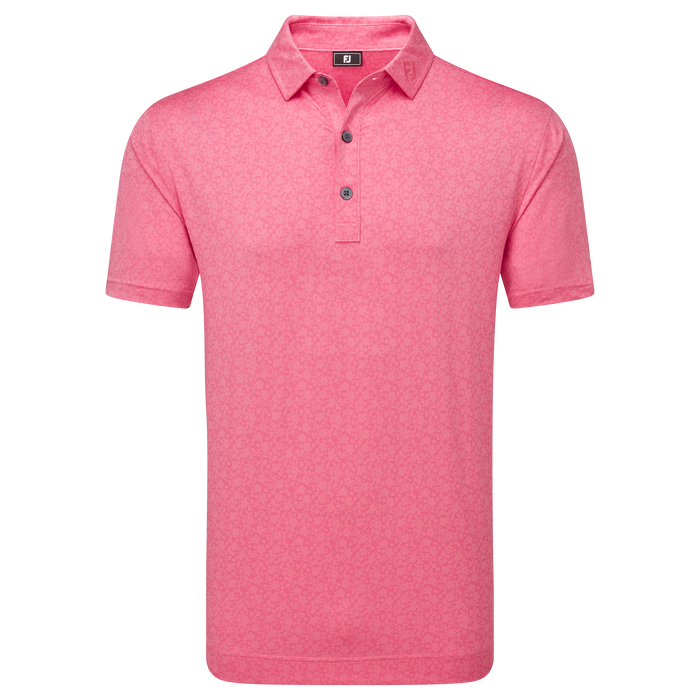 FootJoy Painted Floral Lisle Golf Polo Shirt