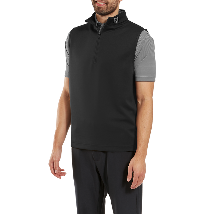 FootJoy Half Zip Golf Vest - Black