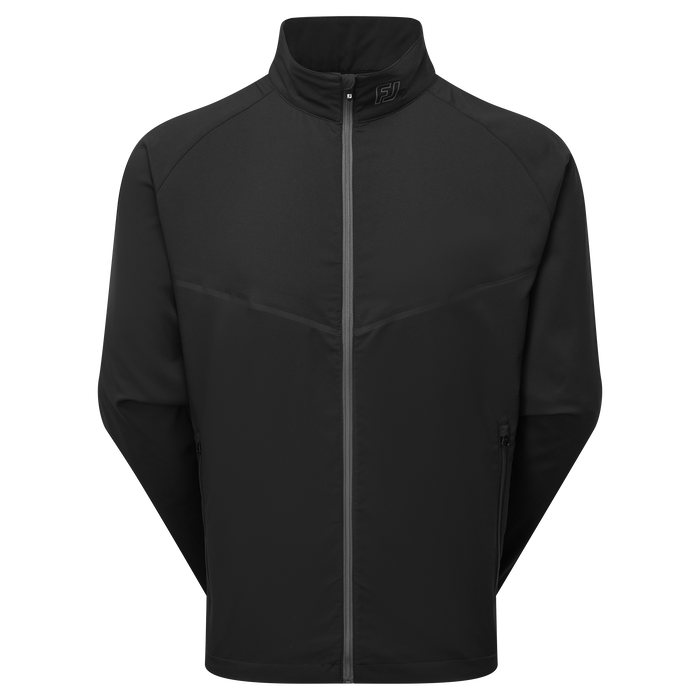 FootJoy Full Zip Zephyr Golf Wind Shirt - Black