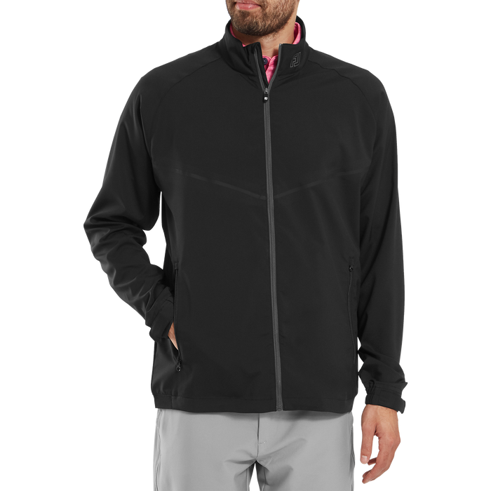 FootJoy Full Zip Zephyr Golf Wind Shirt - Black