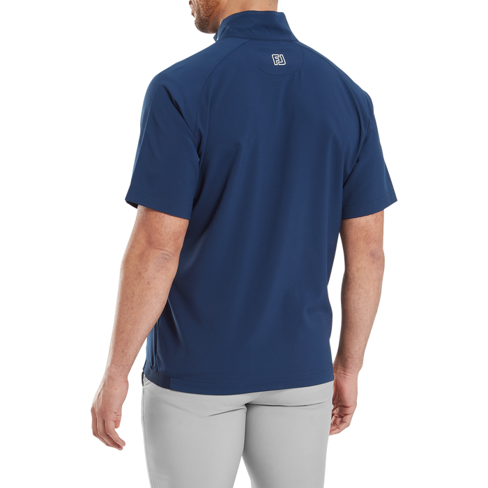 FootJoy Zephyr Short Sleeve Golf Wind Shirt - Navy