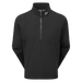 front of FootJoy Hydrolite X Golf Rain Shirt in black with sleeves