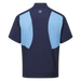back of FootJoy Hydrolite X Golf Rain Shirt in navy blue without sleeves