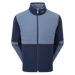 FootJoy ThermoSeries Insulated Men's Jacket in midnight navy and blue showing full front zip
