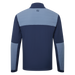 back of the  FootJoy ThermoSeries Insulated Men's Jacketi n navy and blue