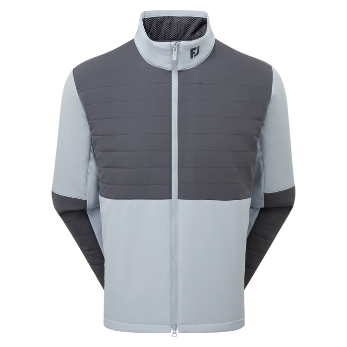 FootJoy ThermoSeries Insulated Men's Jacket in grey and charcoal showing padding on chest