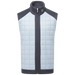 charcoal grey FootJoy ThermoSeries Lightweight Insulated Men's Golf Vest, showing padding and zip