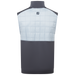 back of the FootJoy ThermoSeries Lightweight Insulated Men's Golf Vest in charcoal grey