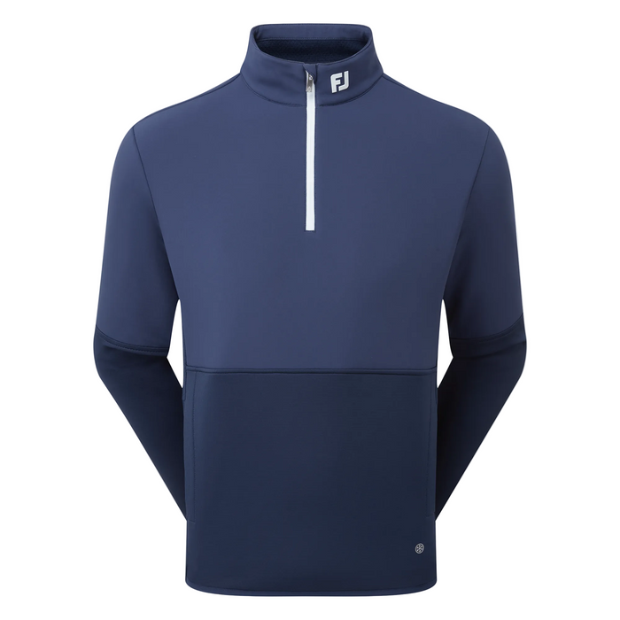 front of the FootJoy ThermoSeries Hybrid Men's Golf Midlayer with white zip