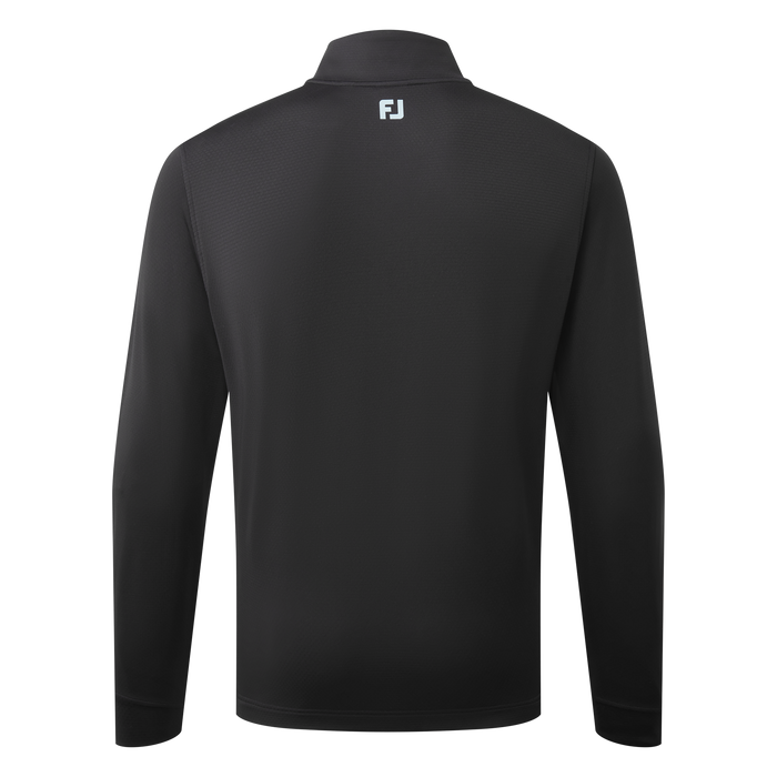 back of the FootJoy ThermoSeries Texture Golf Midlayer in black