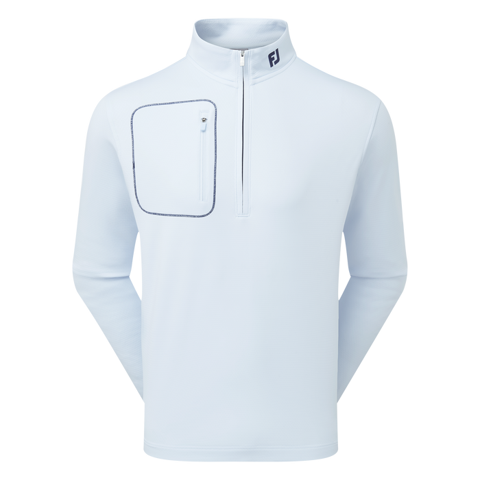 FootJoy ThermoSeries Texture Golf Midlayer in a mist blue colour