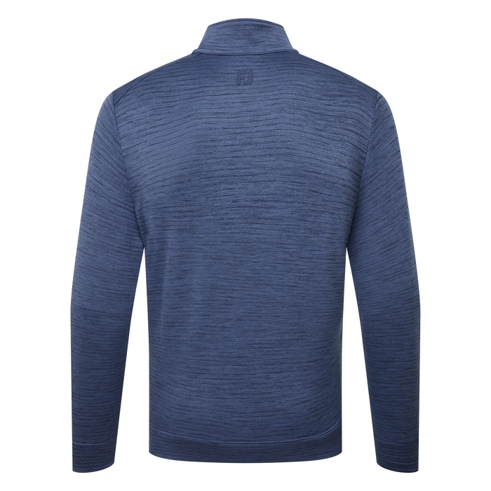 back of navy FootJoy ThermoSeries Space Dye Golf Midlayer