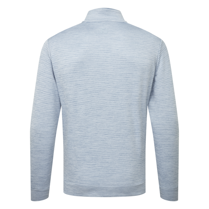 back of the FootJoy ThermoSeries Space Dye Golf Midlayer in grey