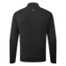 back of the FootJoy drirelease Half Zip Lined Men's Golf Sweater in black