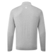 back of the FootJoy drirelease Half Zip Lined Men's Golf Sweater in grey