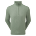 front of the FootJoy drirelease Half Zip Lined Men's Golf Sweater in Lichen green