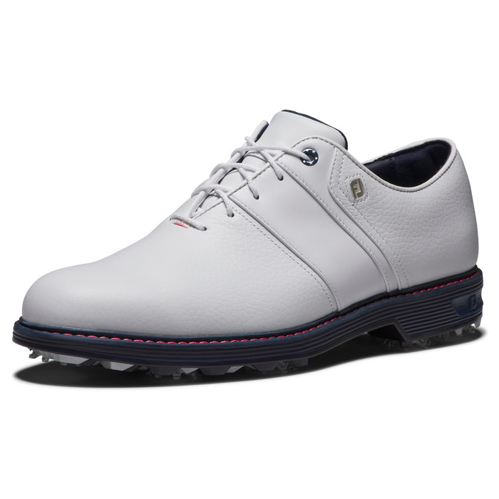 FootJoy Premiere Series Packard Golf Shoes - White/Navy/Pink