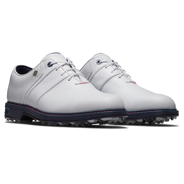 FootJoy Premiere Series Packard Golf Shoes - White/Navy/Pink