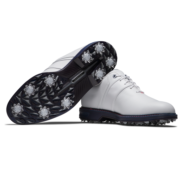 FootJoy Premiere Series Packard Golf Shoes - White/Navy/Pink