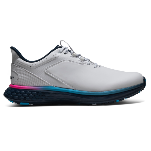 FootJoy Pulse Golf Shoes - white/navy/pink - side view