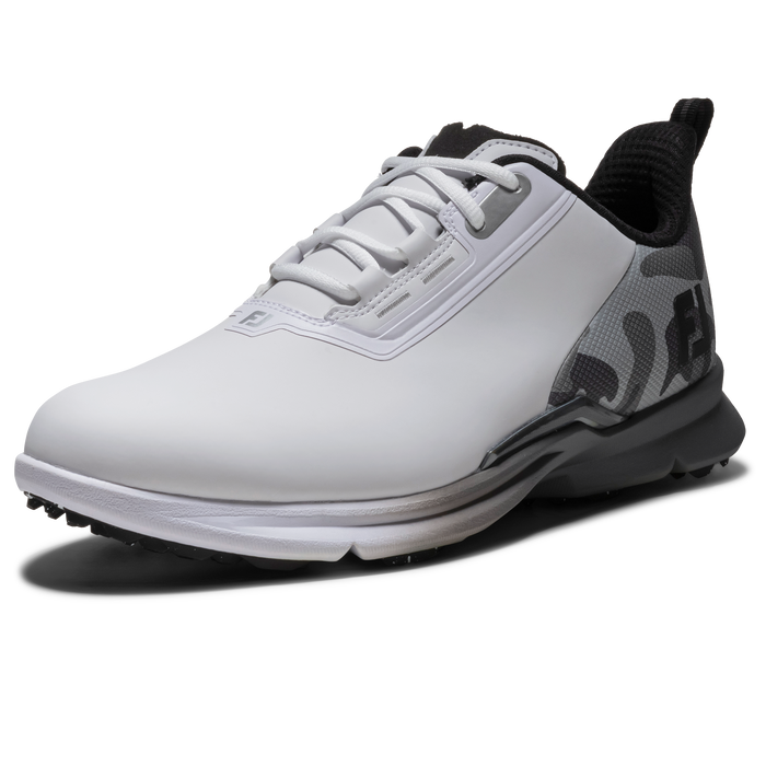 FootJoy Fuel Golf Shoes - White/Grey/Black Side hero view