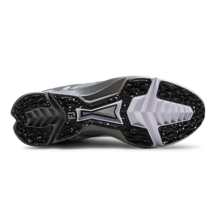 FootJoy Fuel Golf Shoes - White/Grey/Black - view of shoe sole