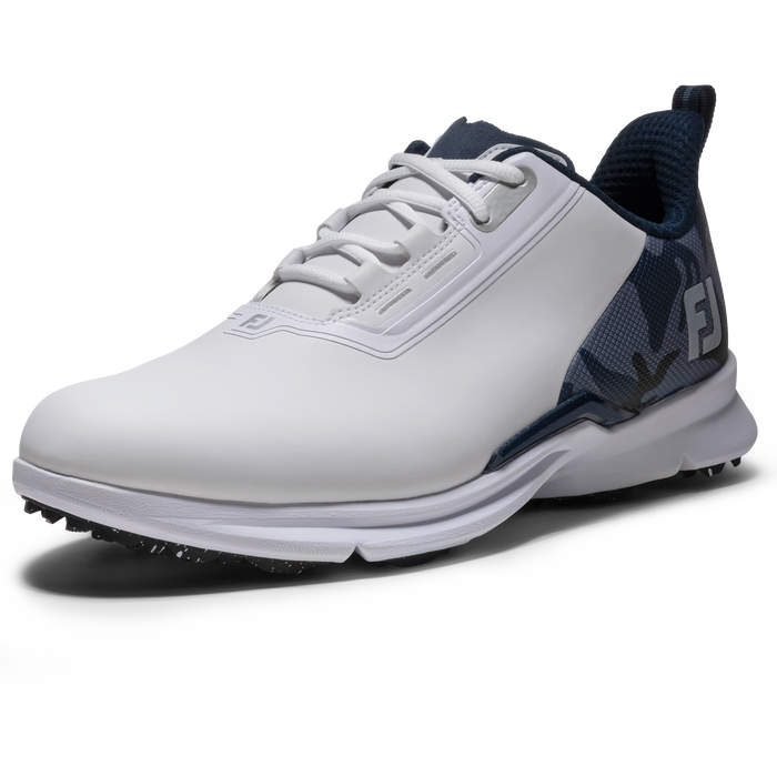 FootJoy Fuel Golf Shoes - White/Navy/Silver hero view