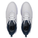 FootJoy Fuel Golf Shoes - White/Navy/Silver - view from above