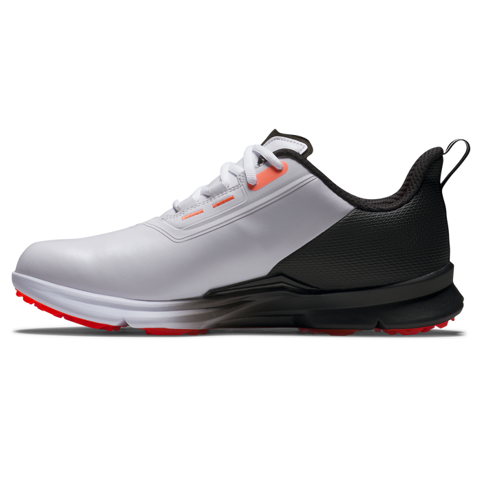 FootJoy Fuel Spikeless Golf Shoes - White/Black/Coral