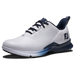 FootJoy Fuel Spikeless Golf Shoes - White/Blue/Navy