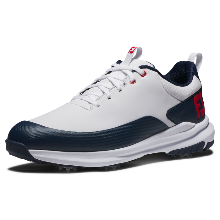 FootJoy Tour Rival Men's Golf Shoes - White/Navy/Red